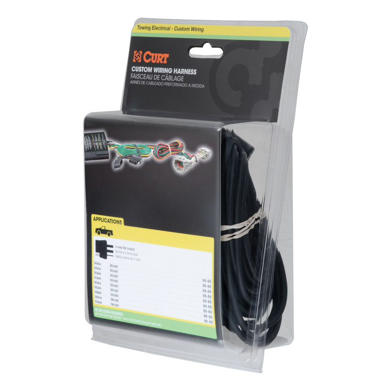 CURT 56437 Vehicle-Side Custom 4-Pin Trailer Wiring Harness, Fits Select Ford Edge Titanium